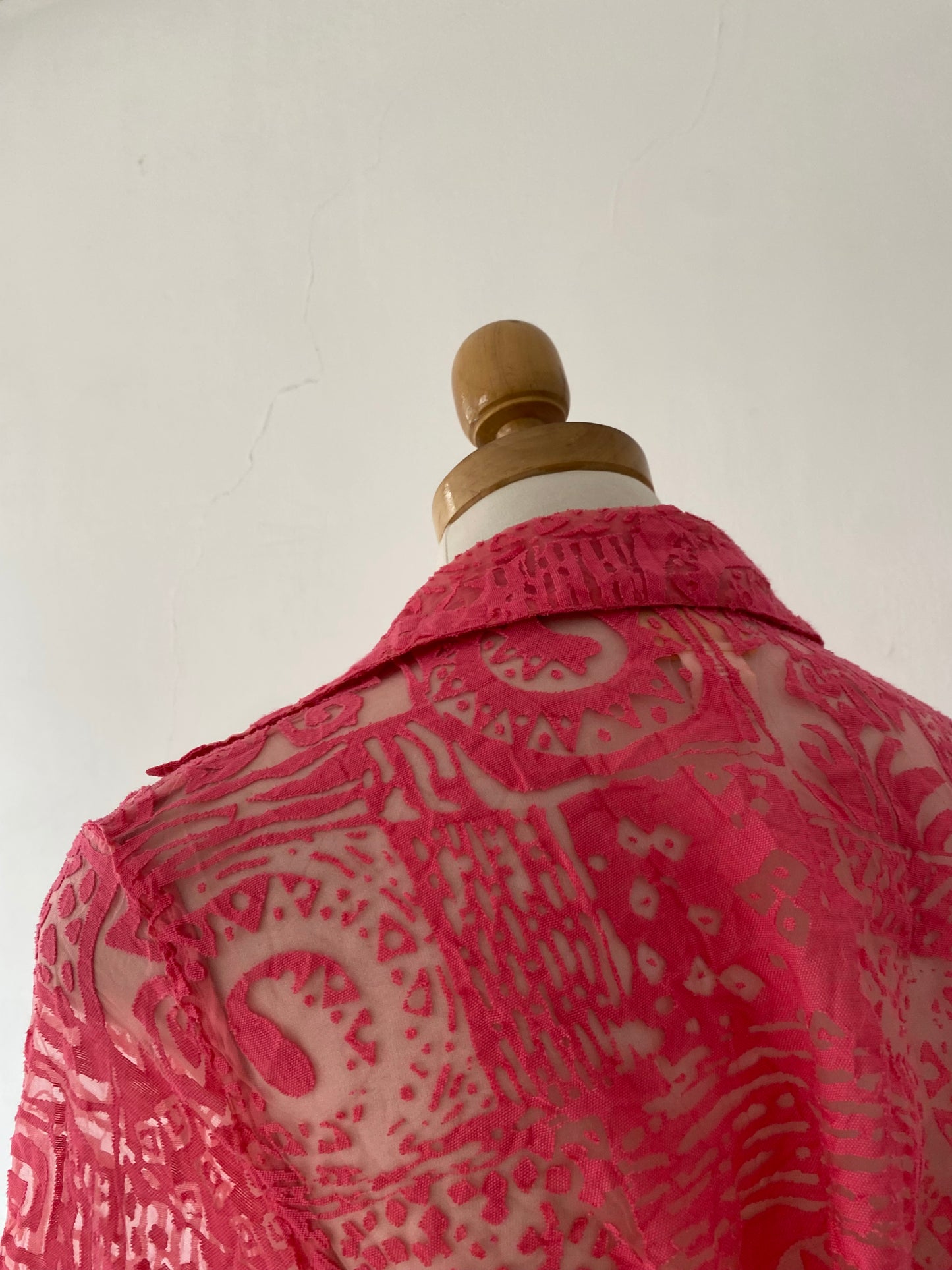 Pink lace blouse