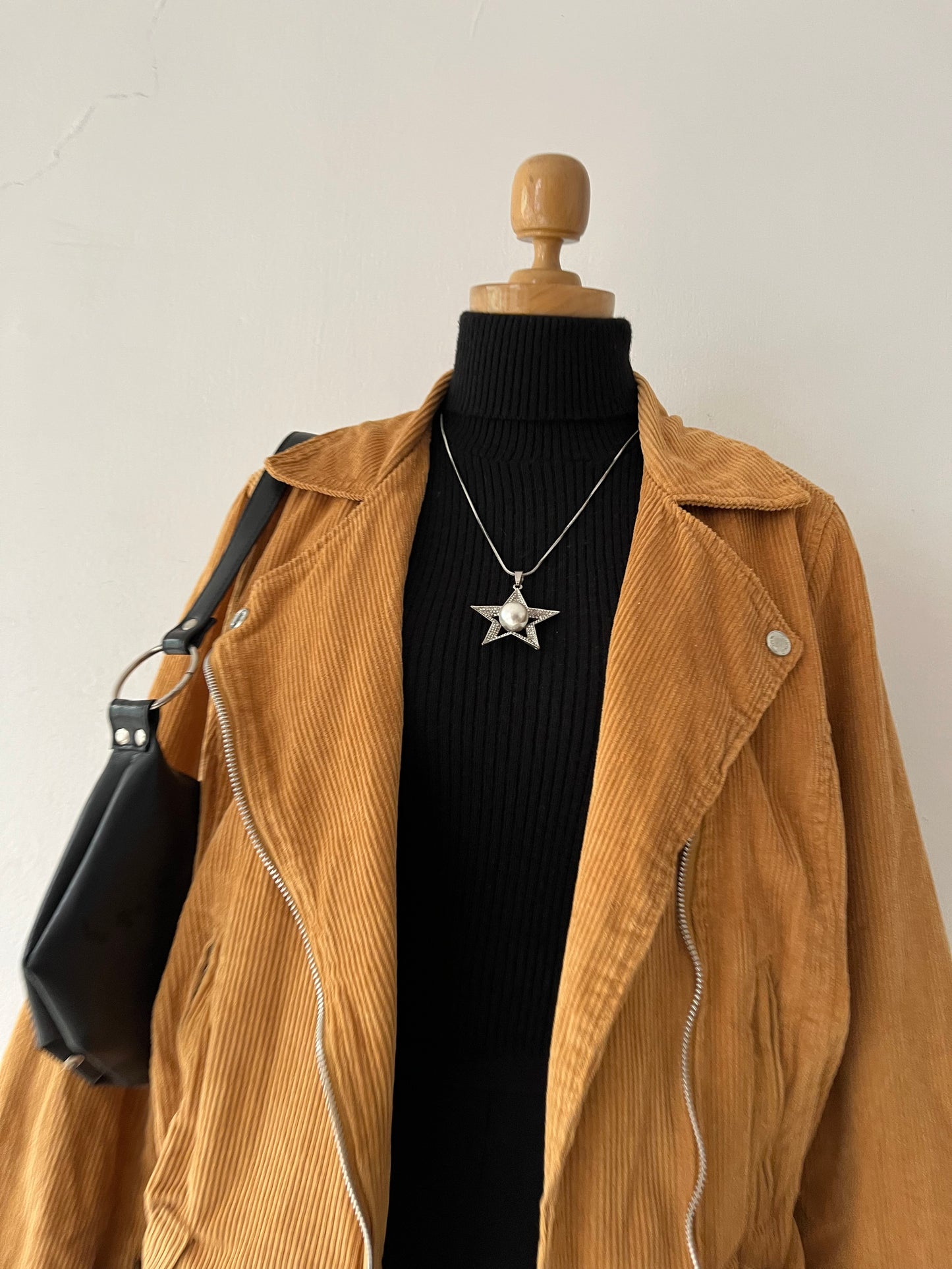 Oversized biker jacket