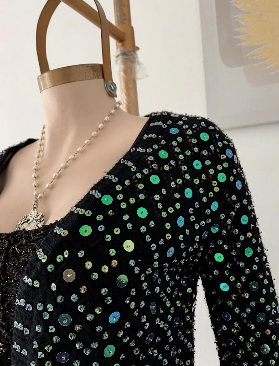Sequined cardigan