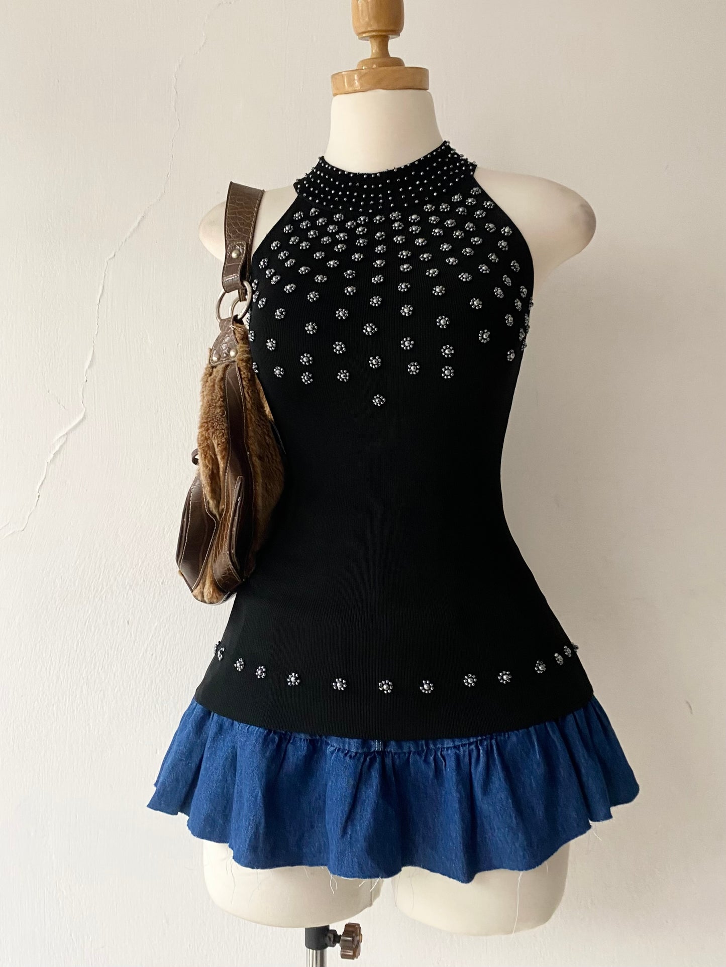 Sequin embroidered top
