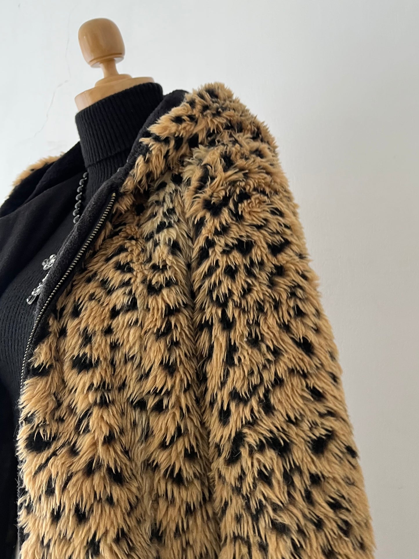Cheetah print coat