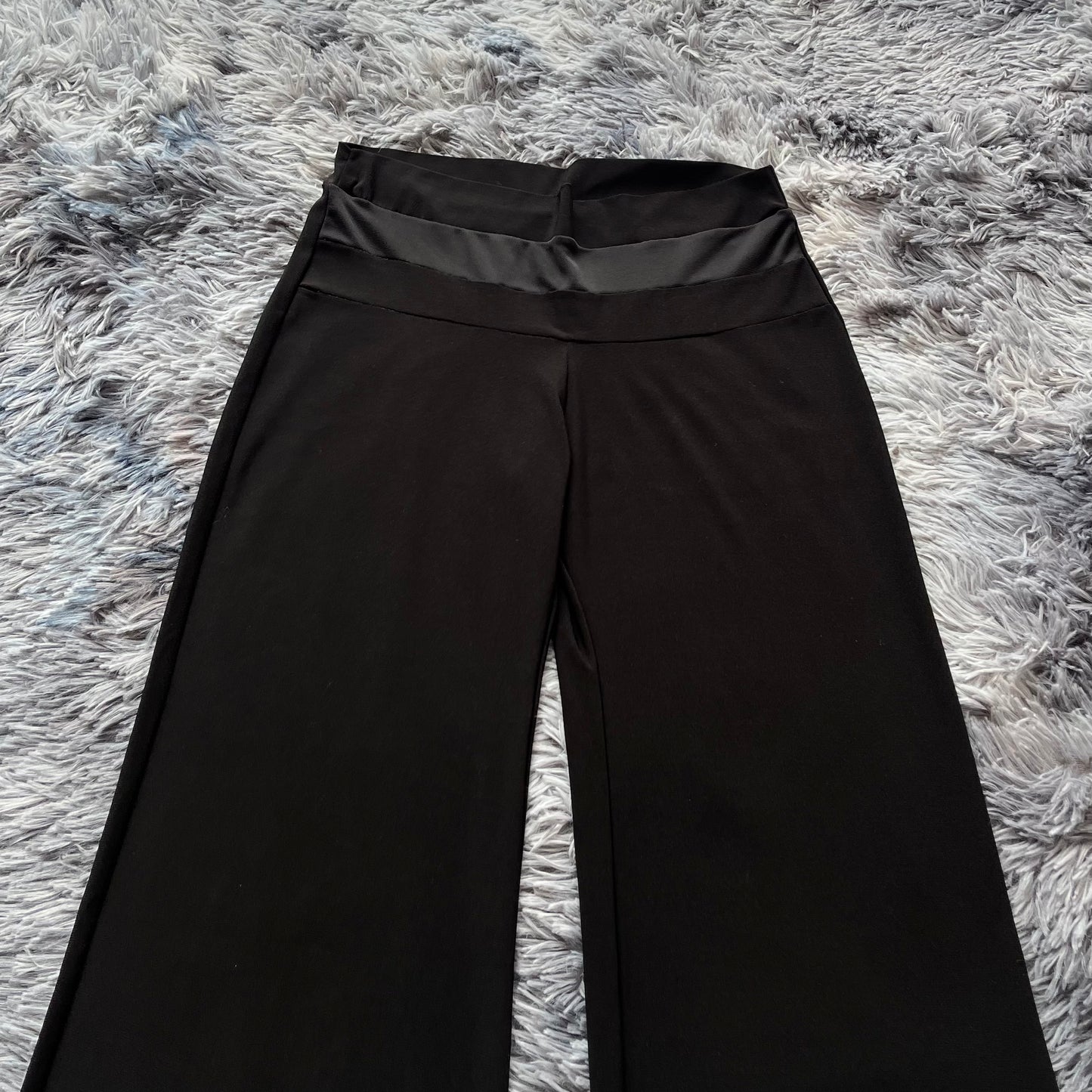Flare black pants-size S