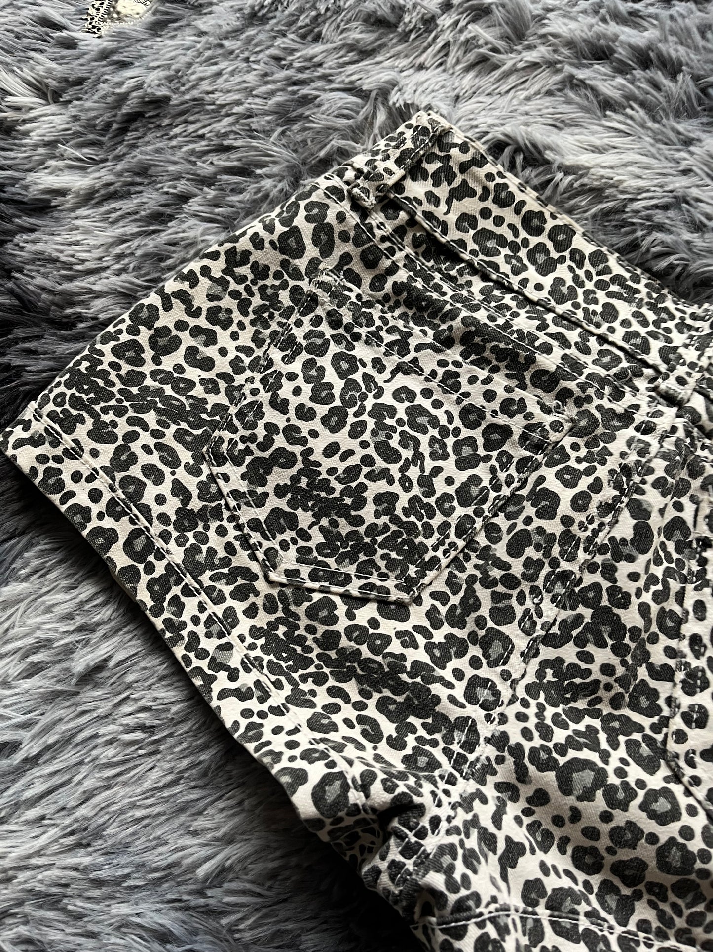 cheetah print y2k mini short