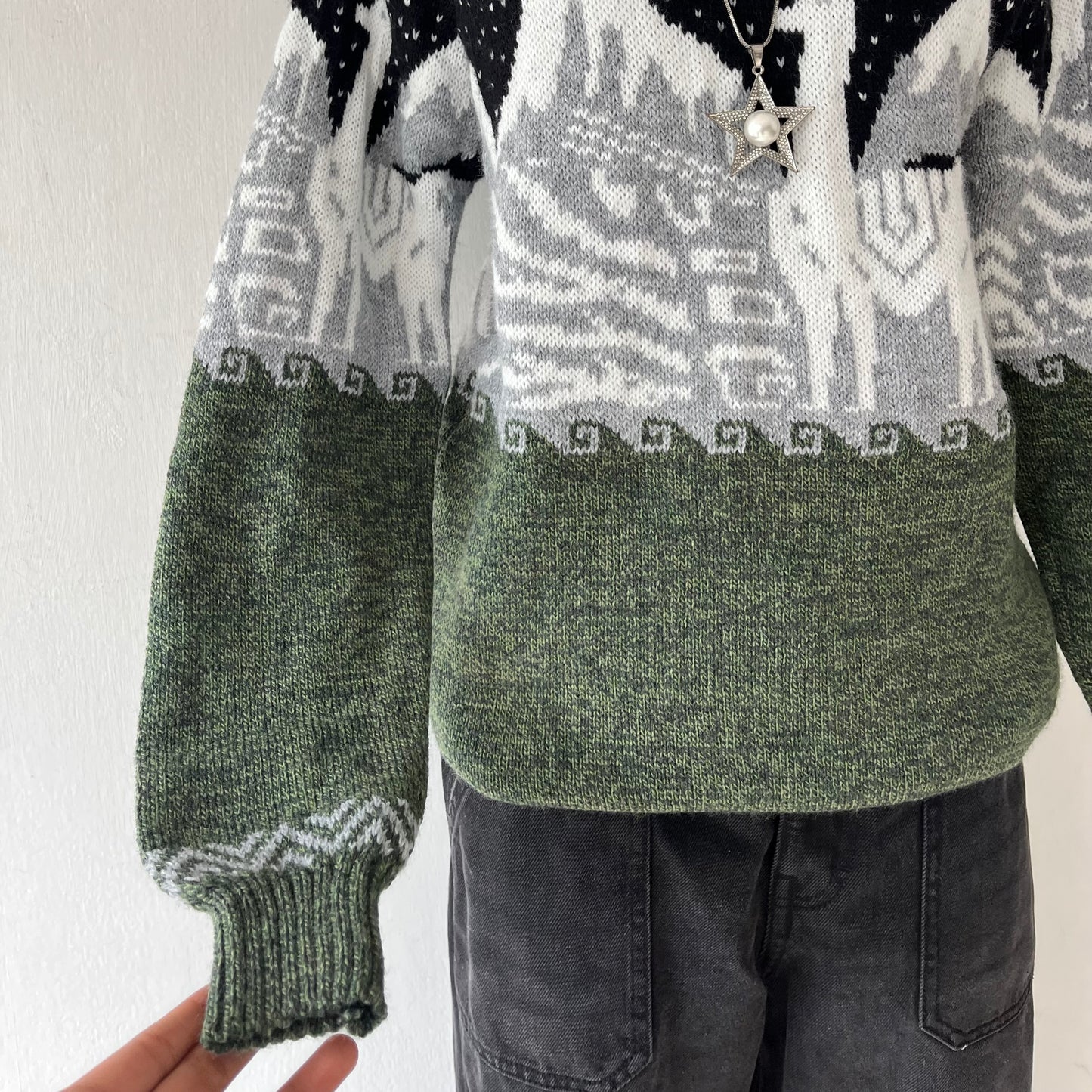 Oversized wool sweater