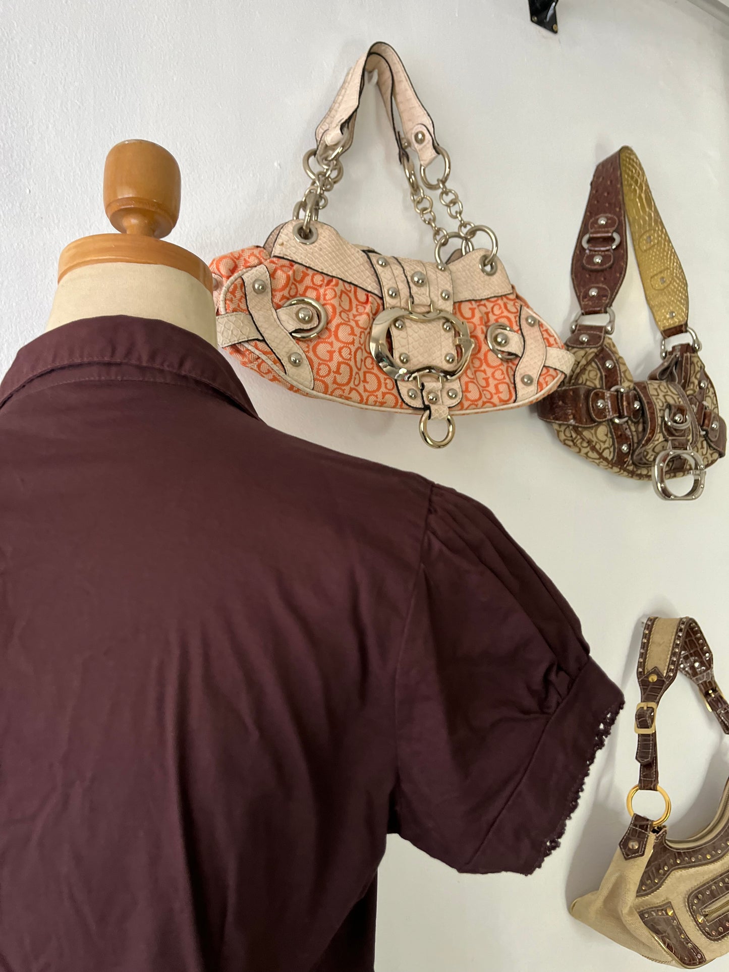 Brown victorian-style blouse