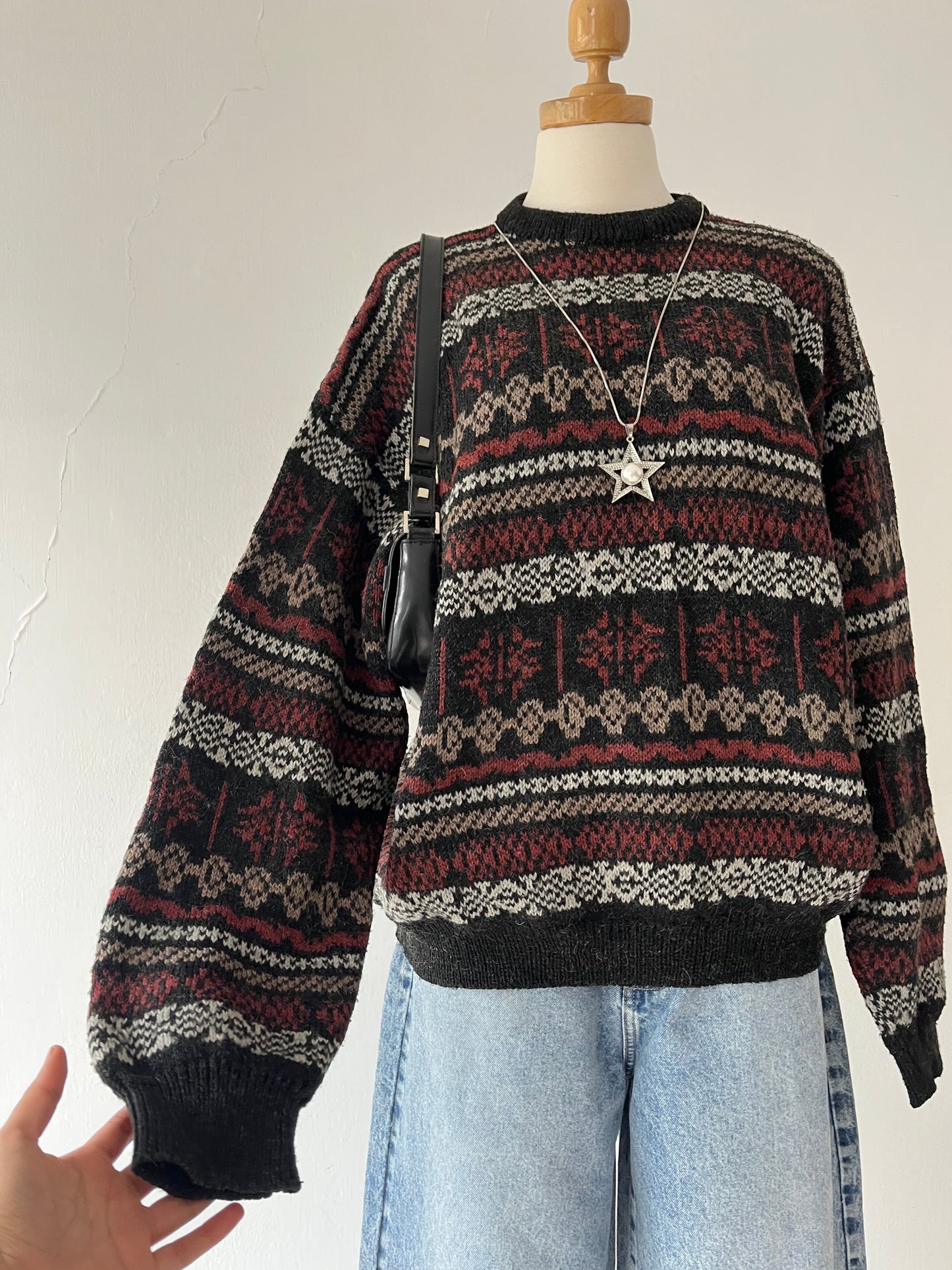 Oversized wool sweater