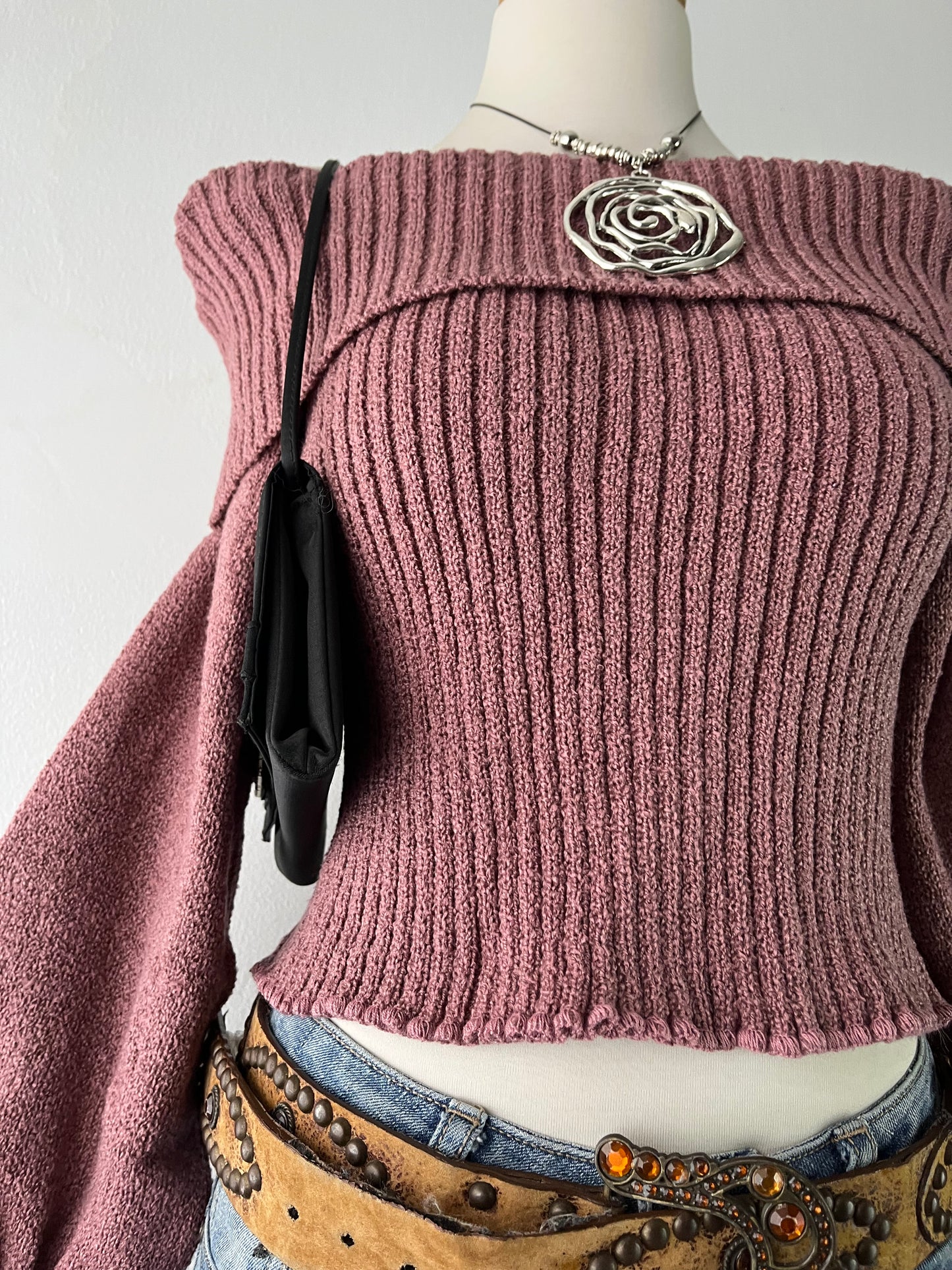 Off shoulder sweater