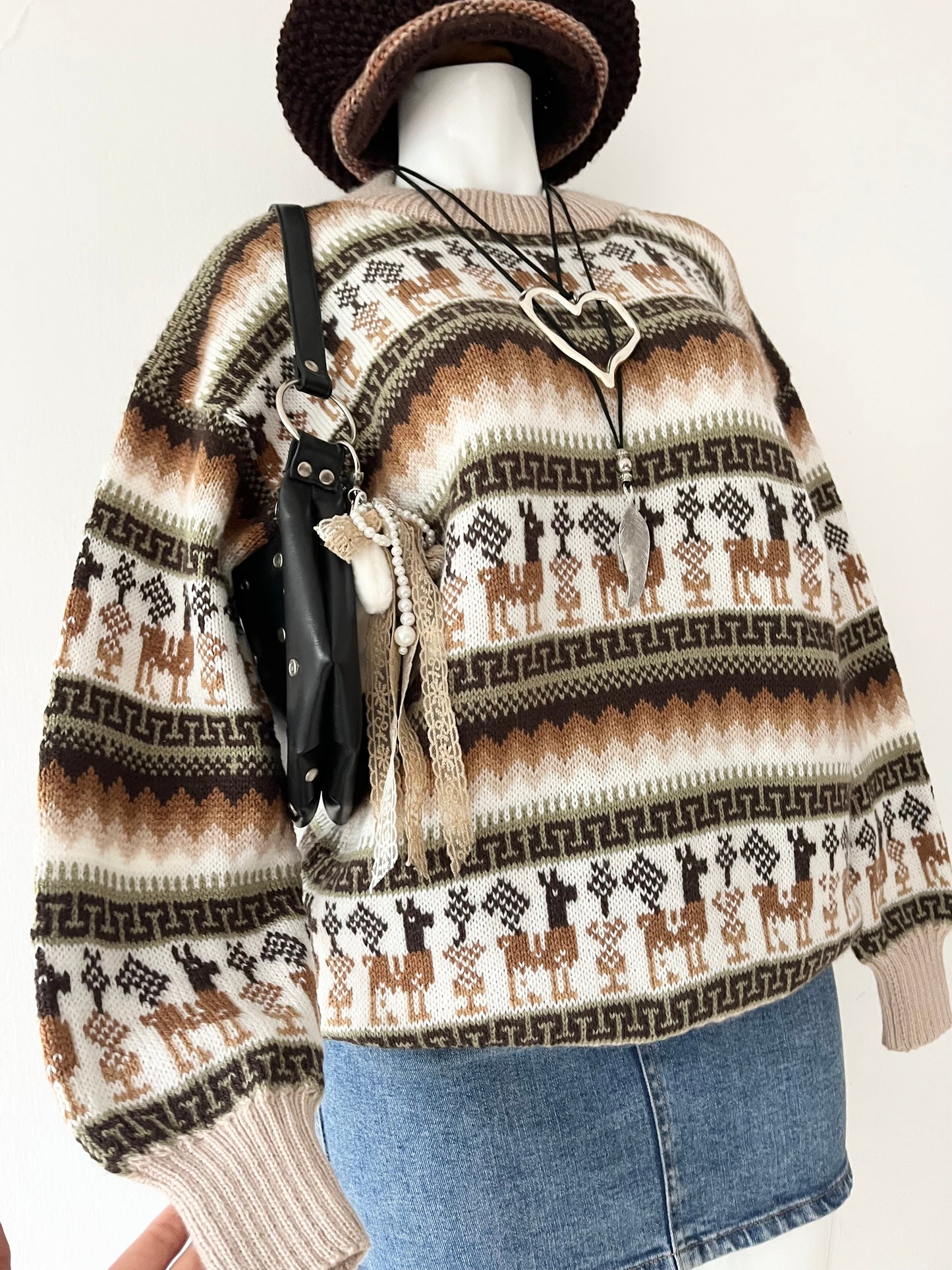 Oversized wool sweater
