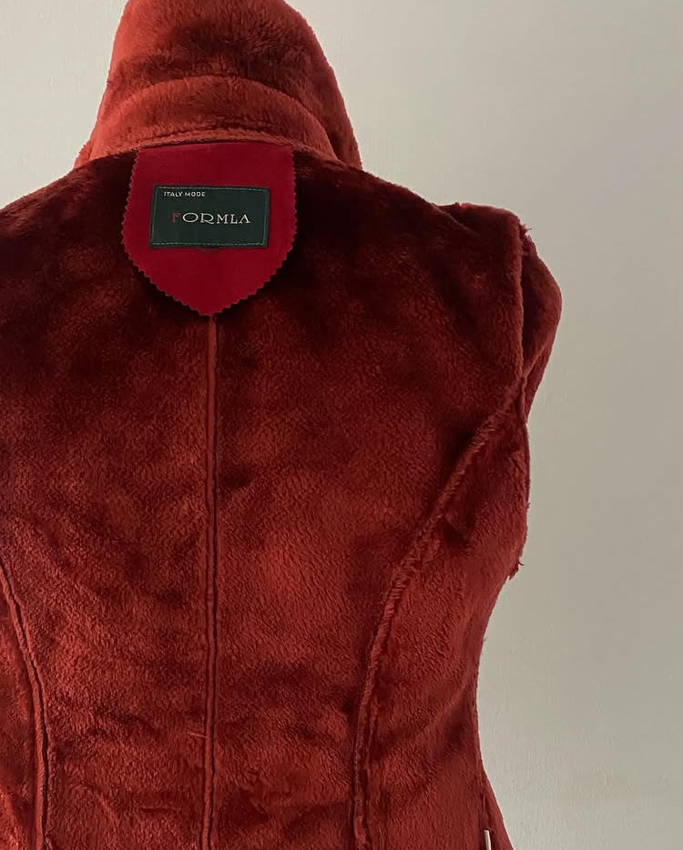 Velvet corduroy jacket with plush