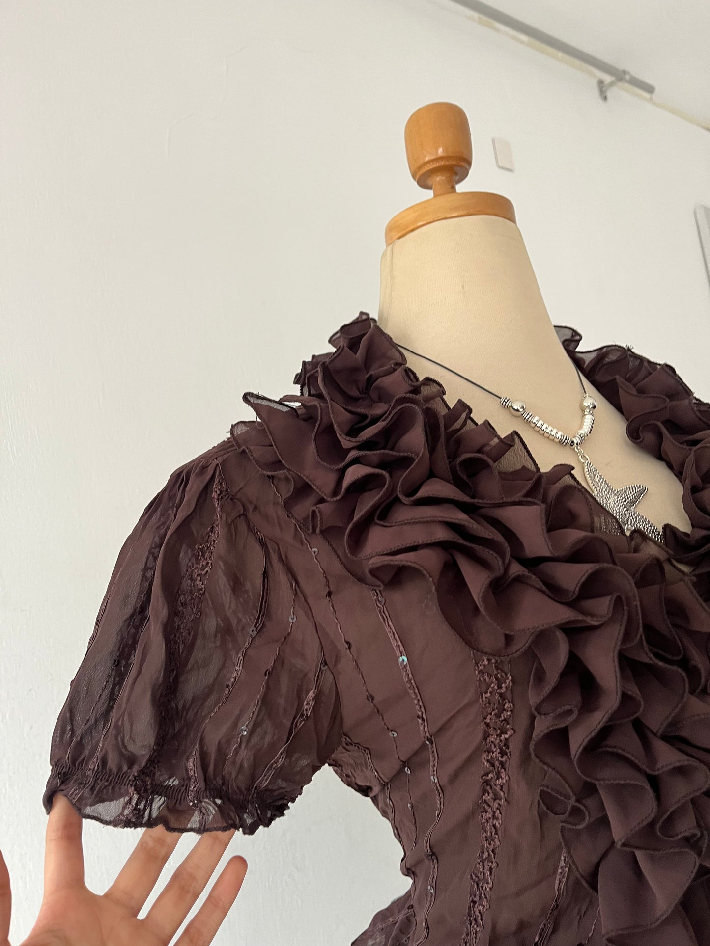 Adorable brown blouse