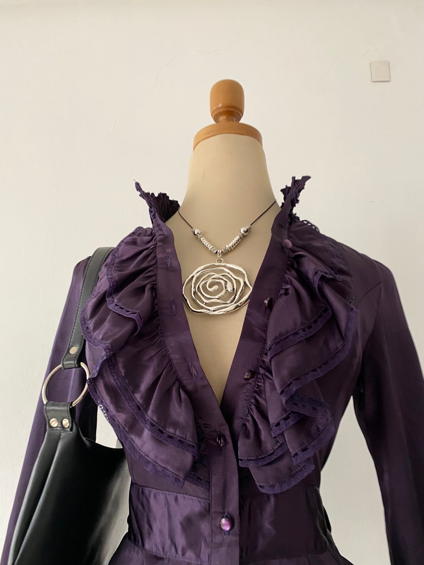 Coquette purple blouse
