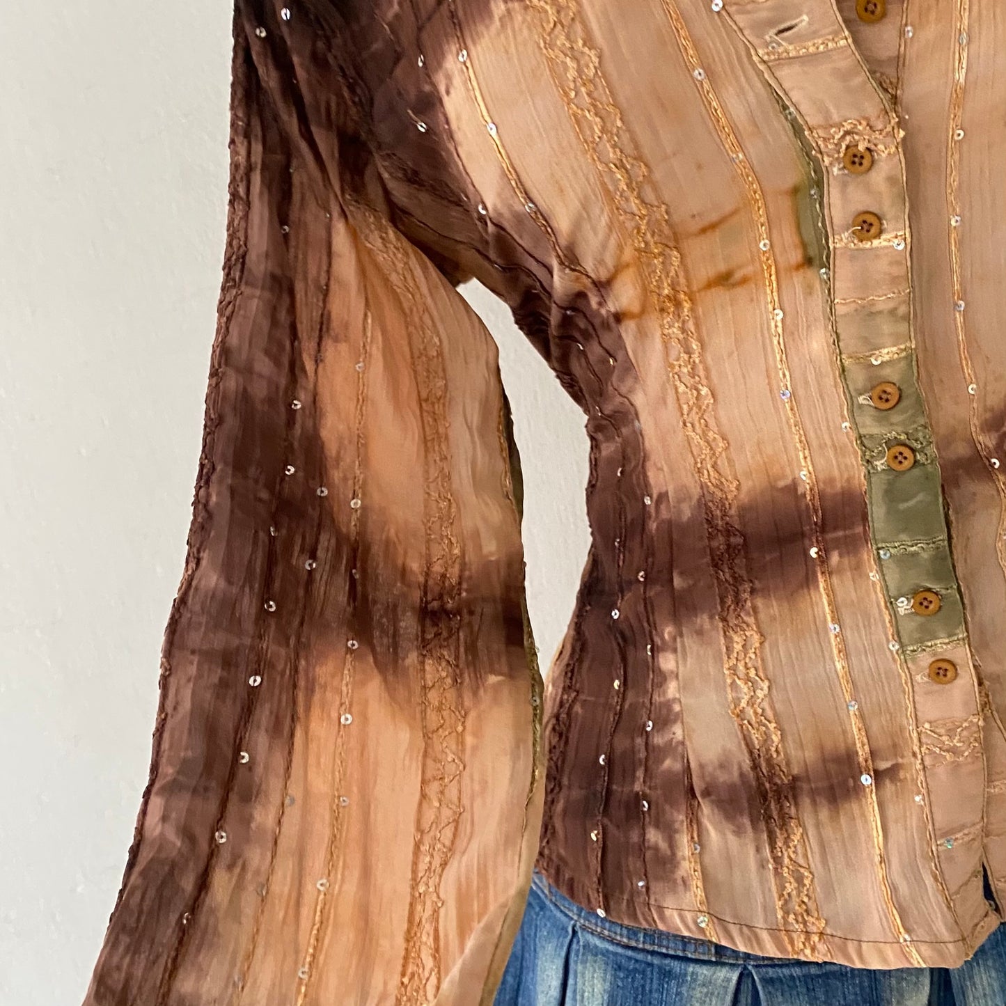 Boho chic blouse-Size:L