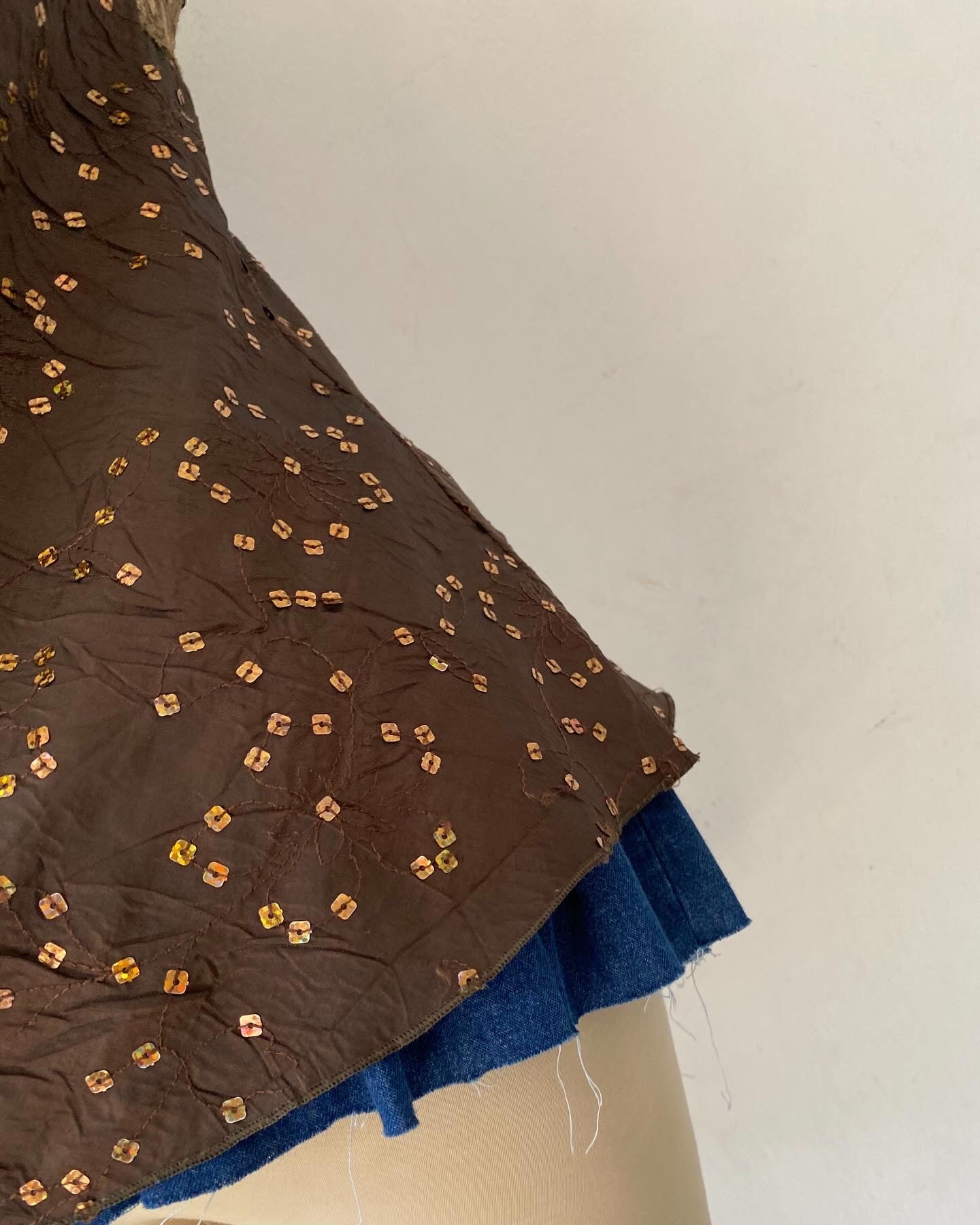 Brown top with sequins