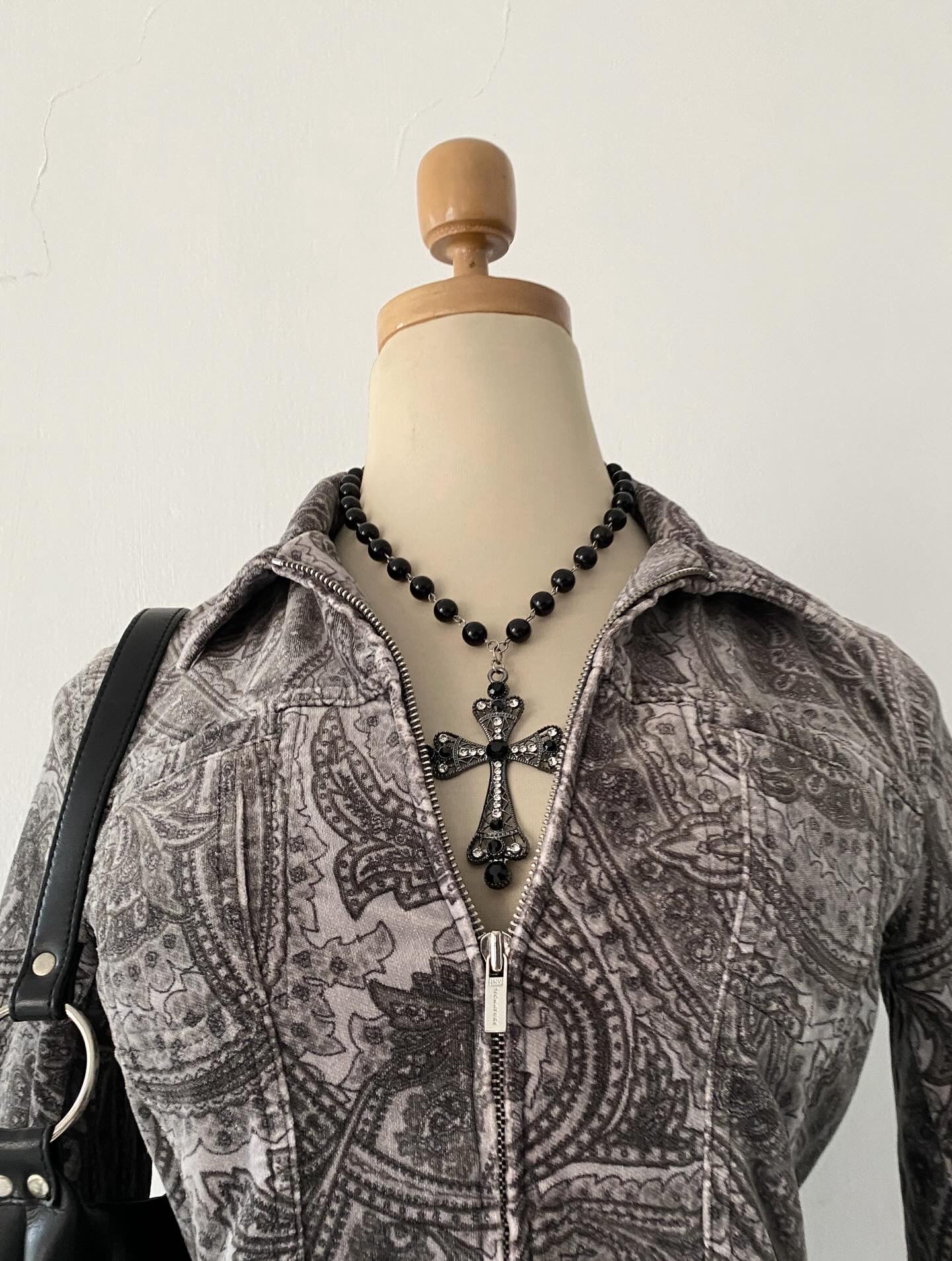 Pana jacket with gray designs