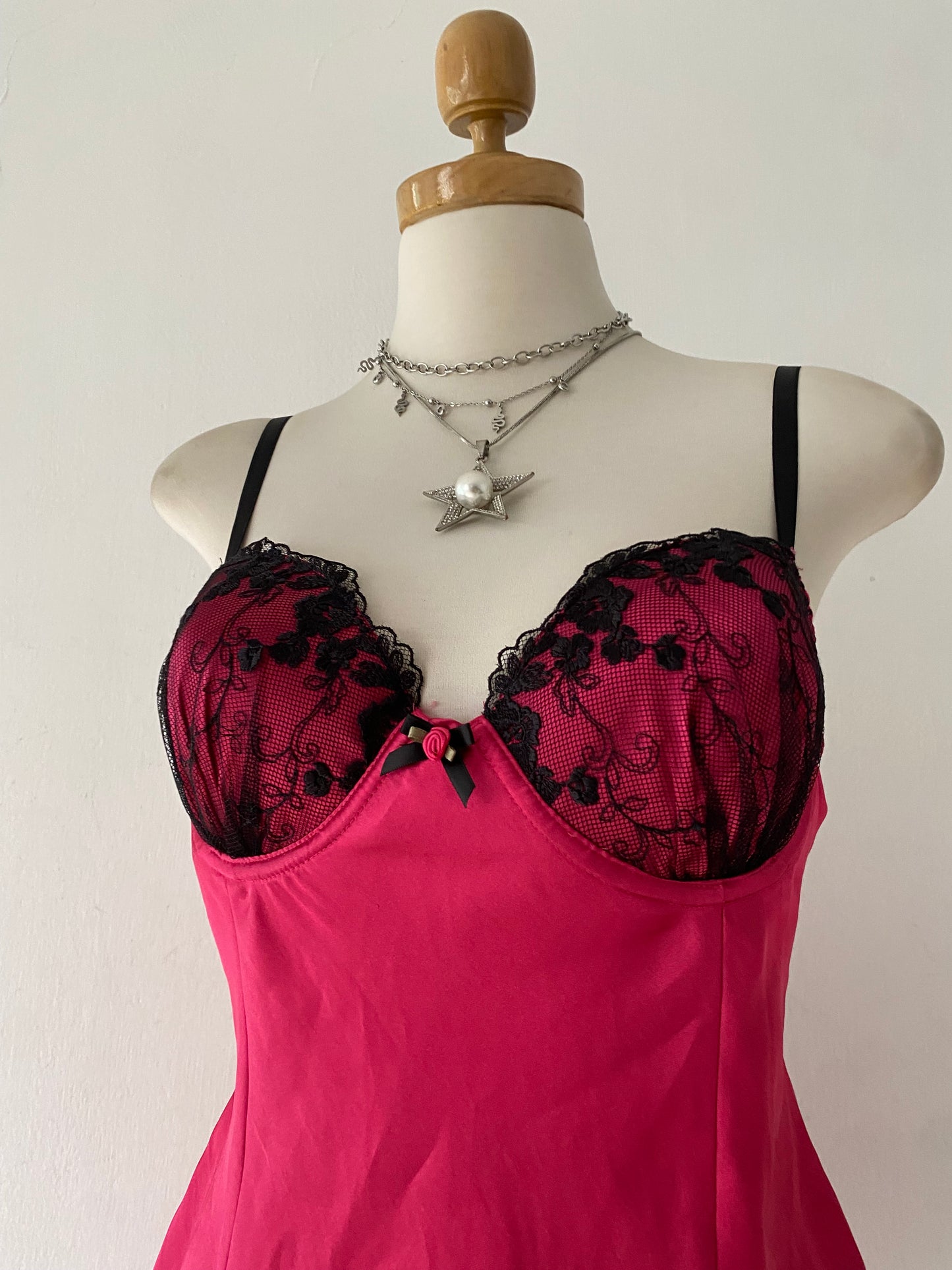 Fuchsia mini dress