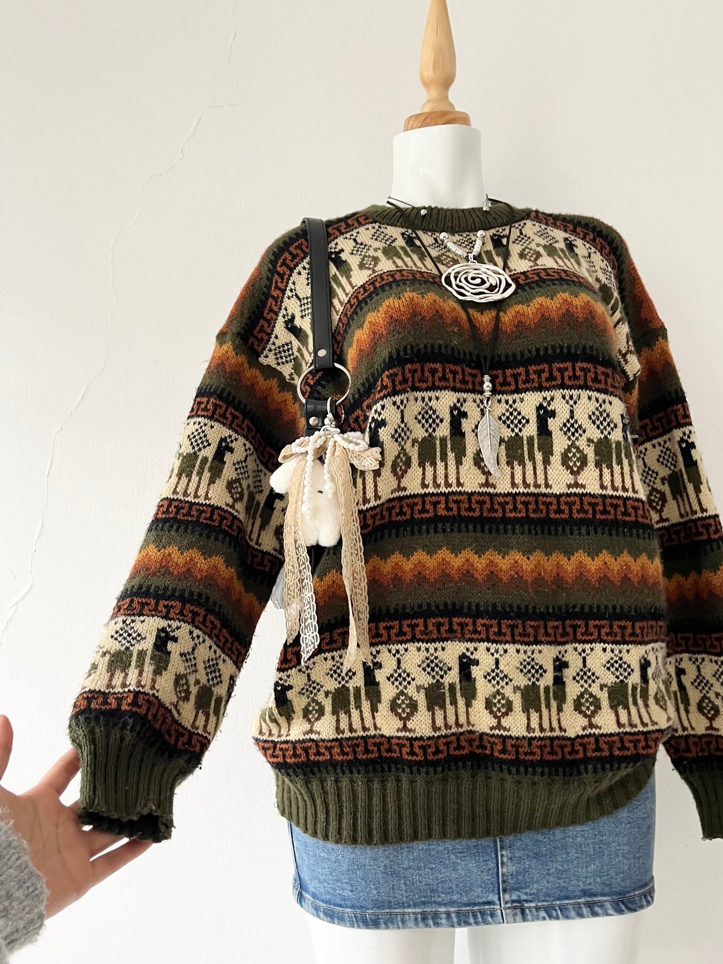 Oversized wool sweater