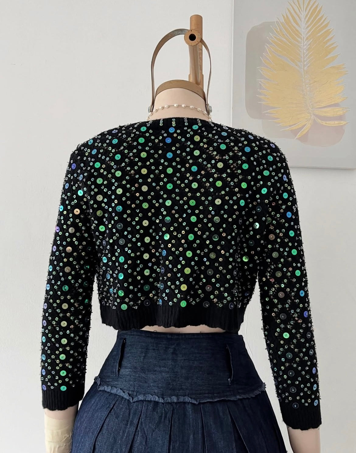 Sequined cardigan
