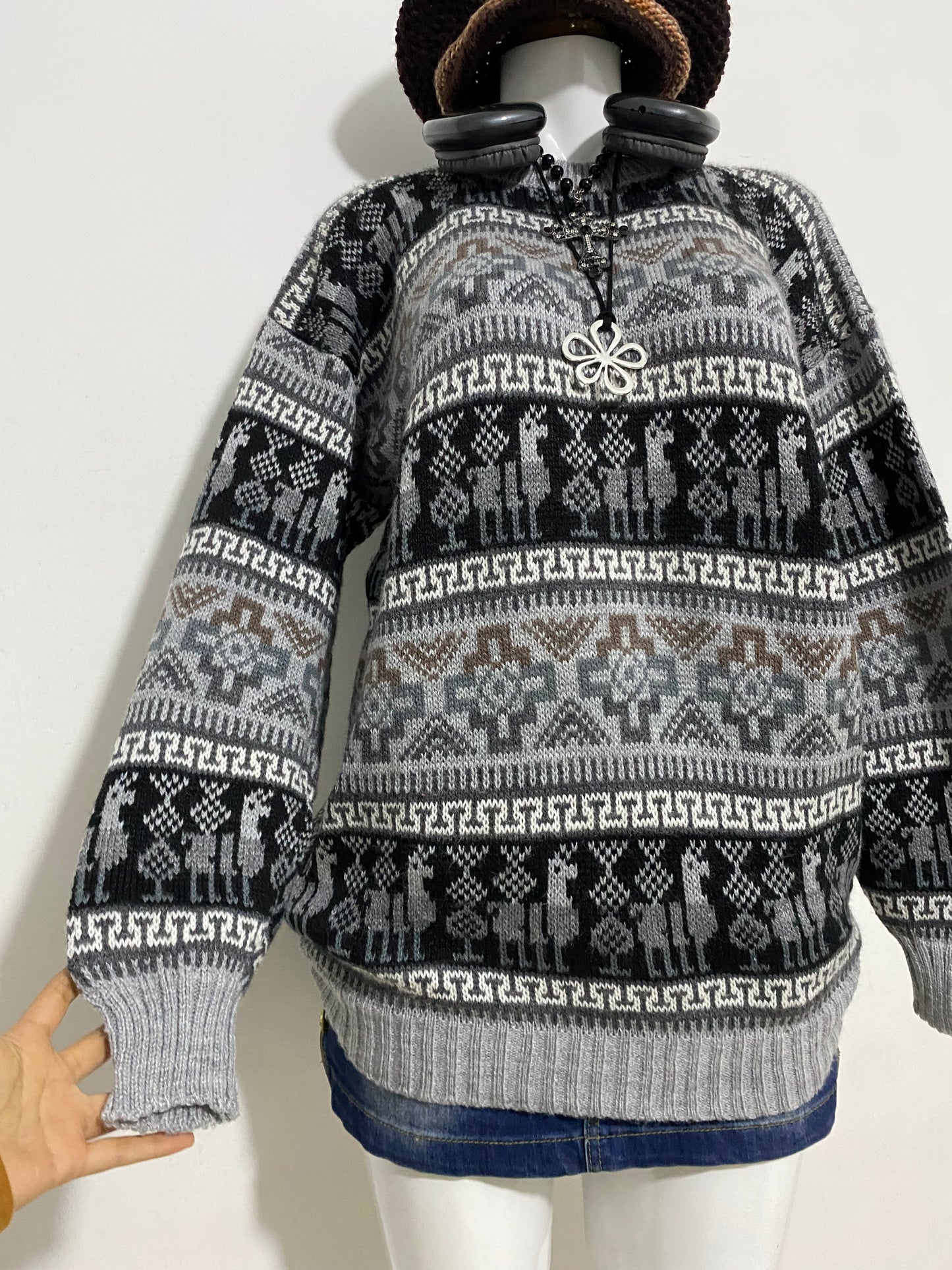 Oversized wool sweater