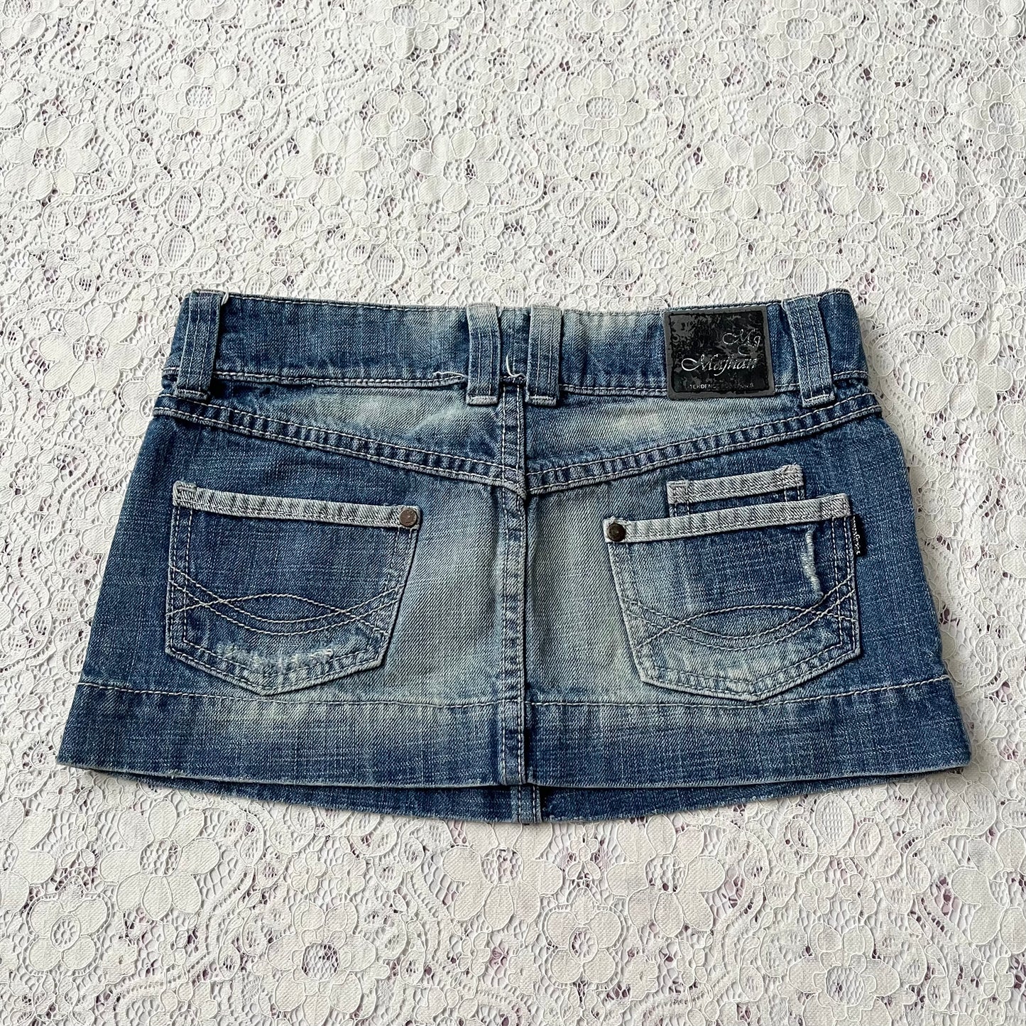 Jean mini skirt