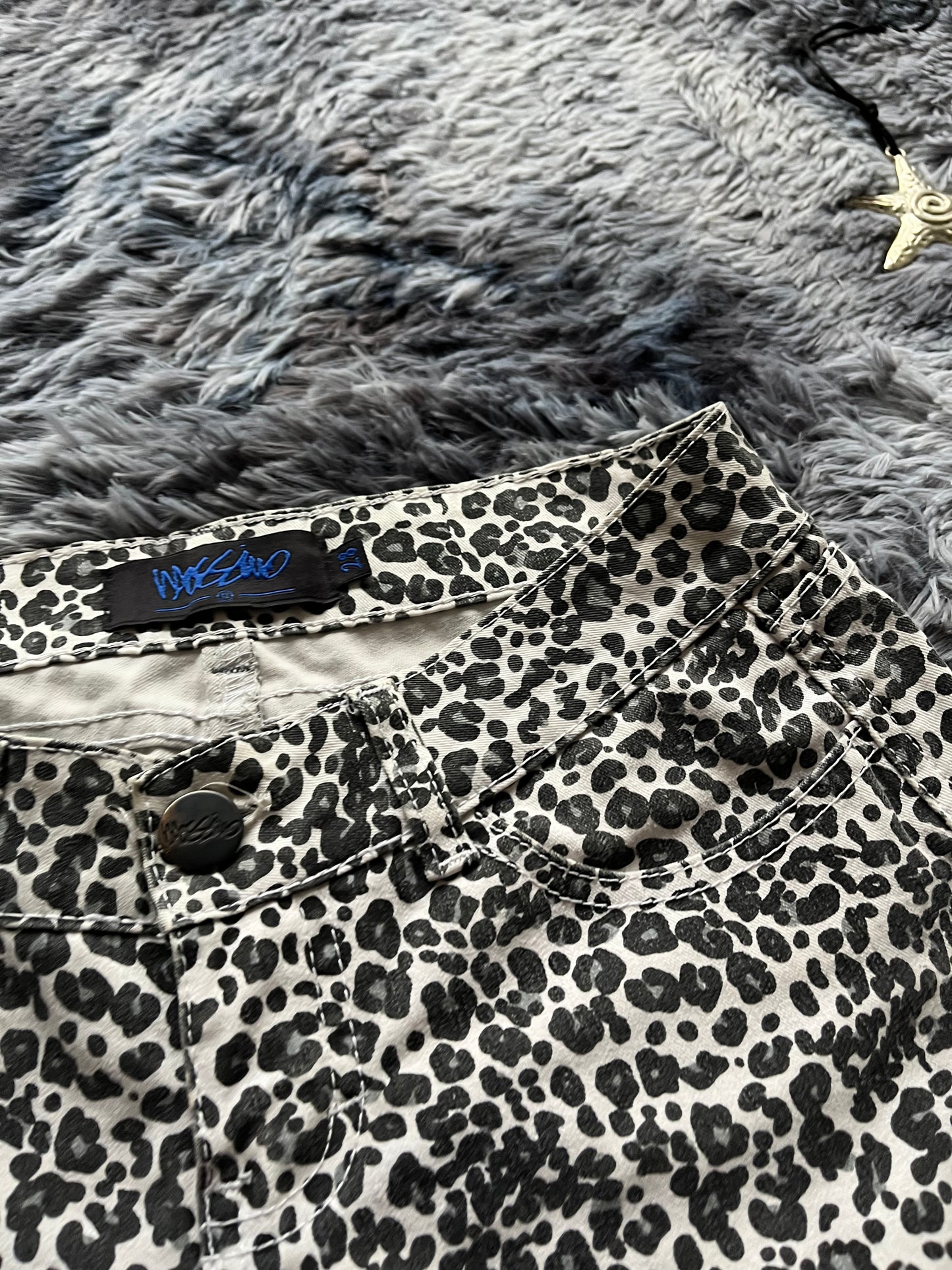 cheetah print y2k mini short