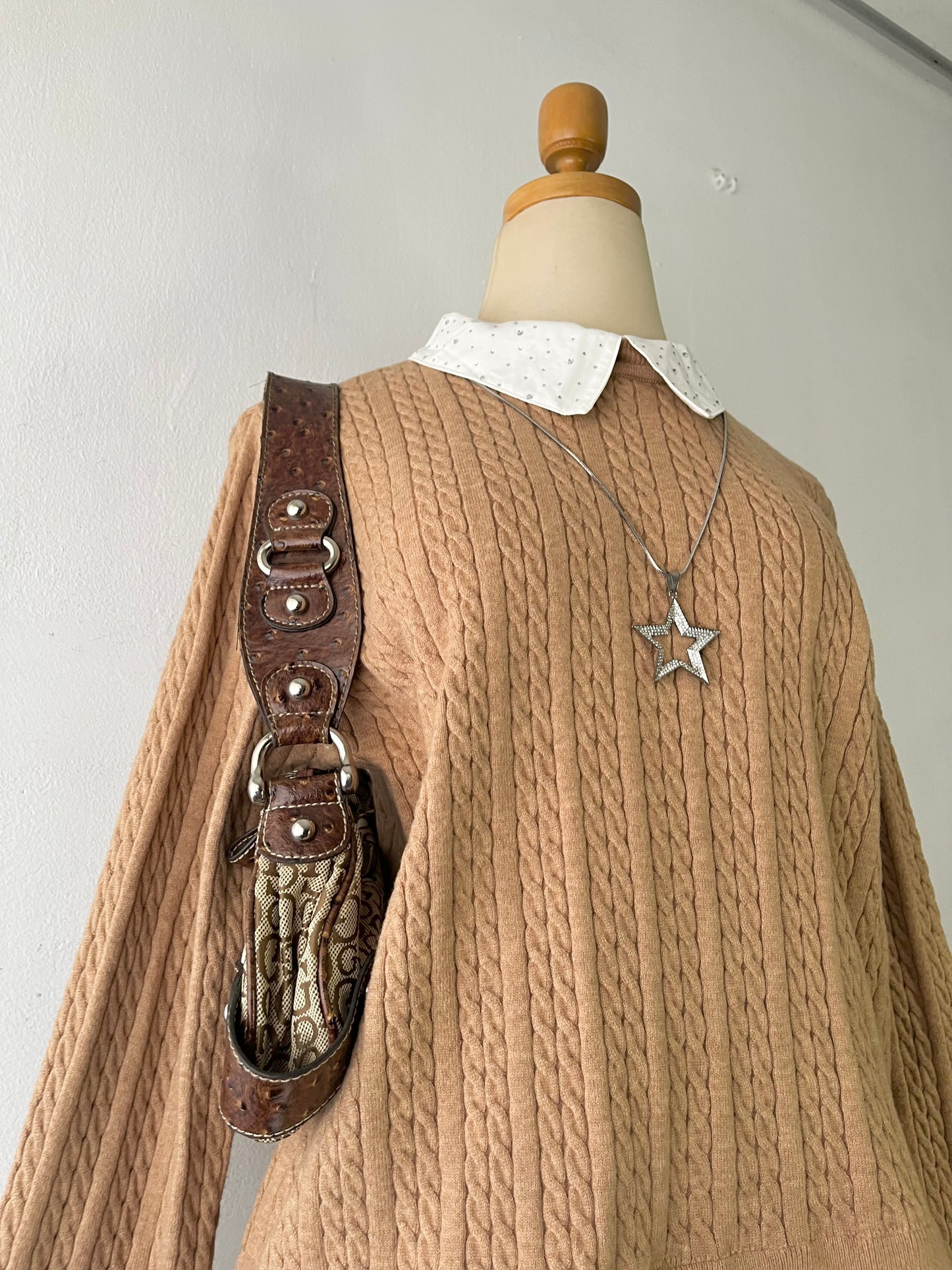 Oversized shirt sweater