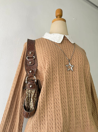 Oversized shirt sweater