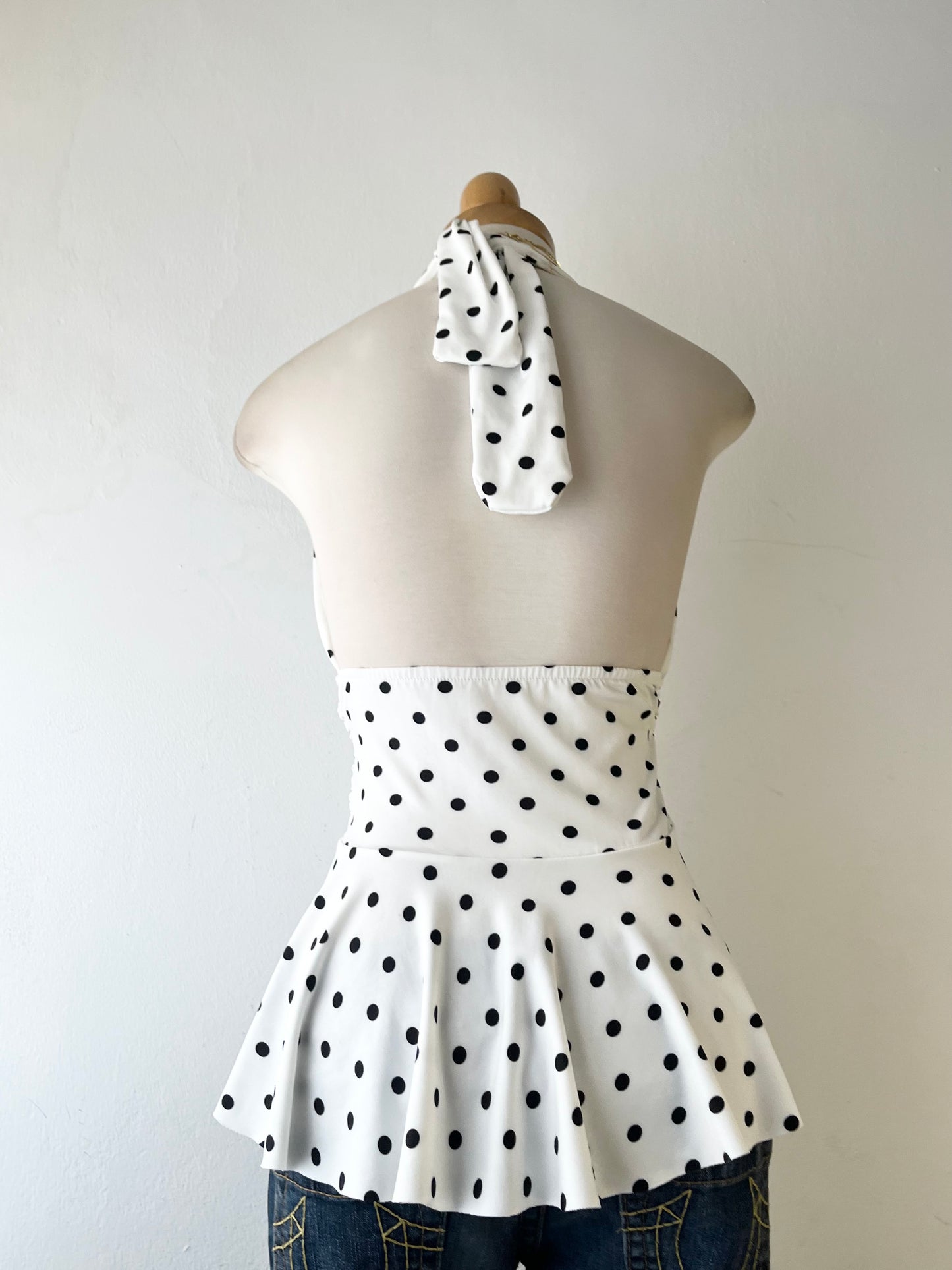Halter top polka dots