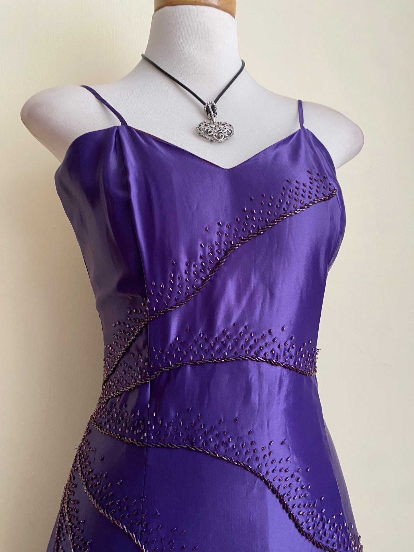 Purple corset dress