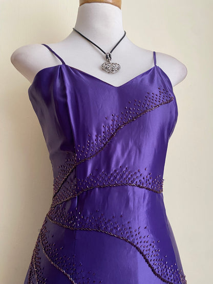 Purple corset dress