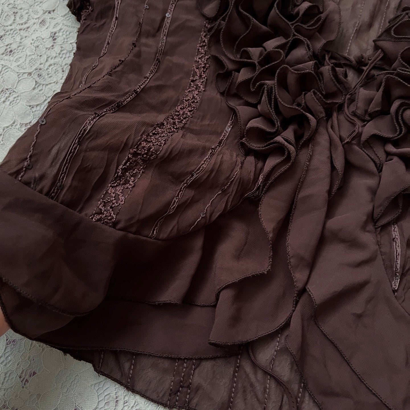 Adorable brown blouse