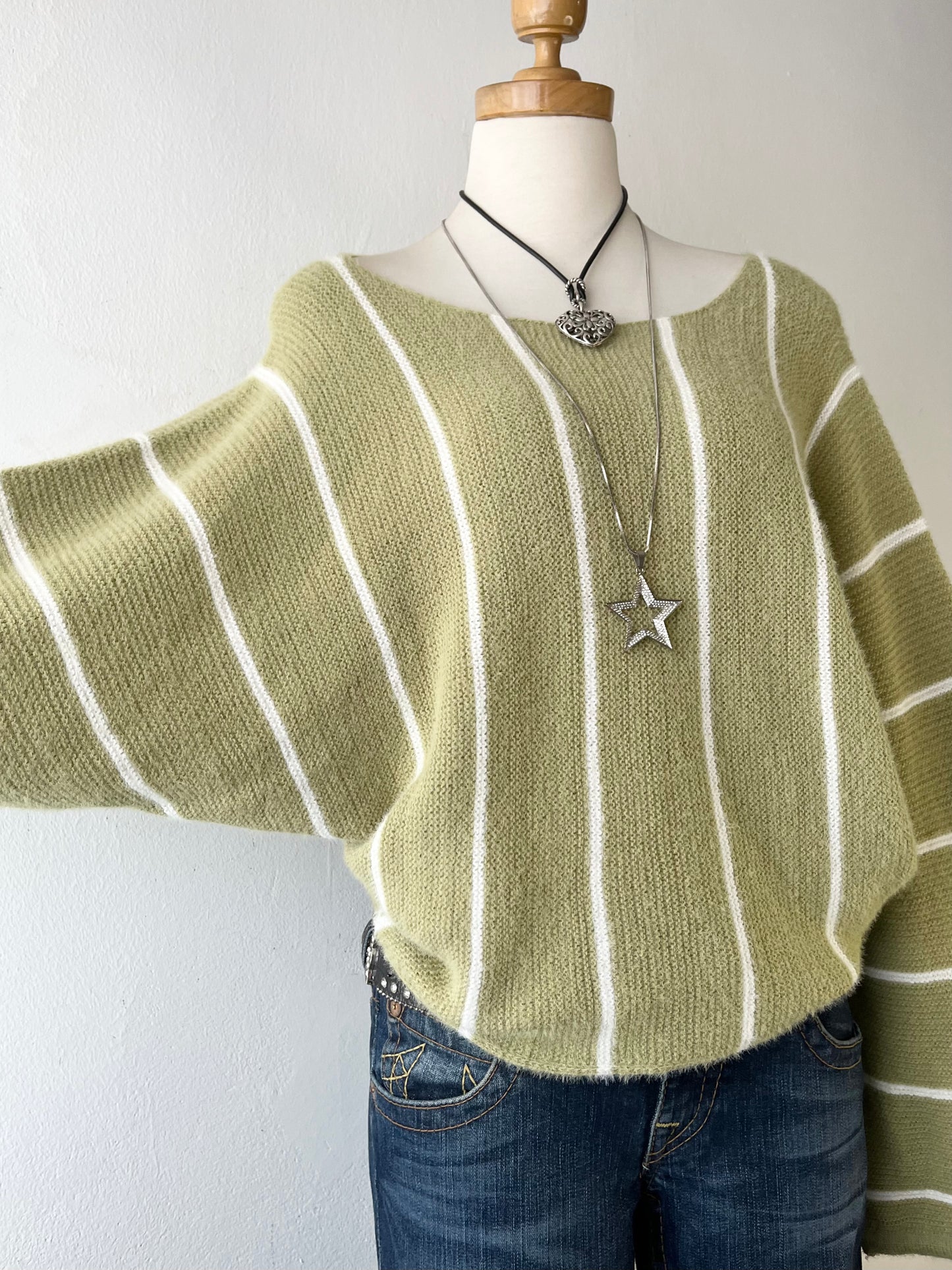 Oversized sweater with wide sleeves