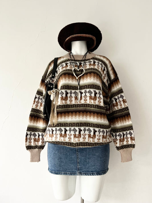 Oversized wool sweater