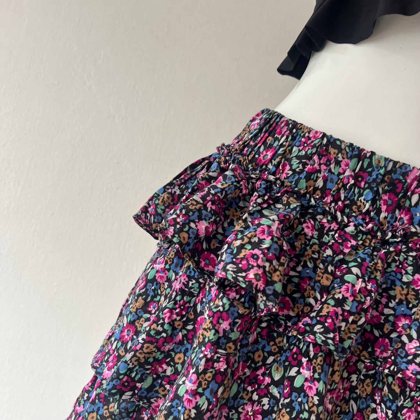 Layered floral skirt