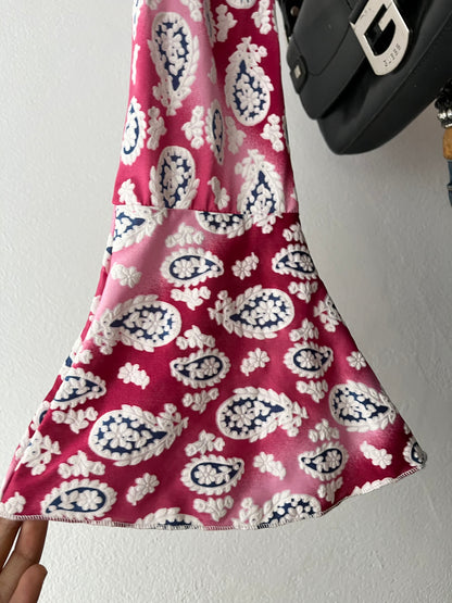 Bohemian flared sleeve top