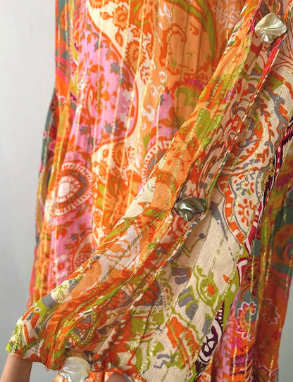 Vestido bohemio de seda