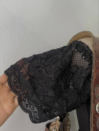 Lace coquette top