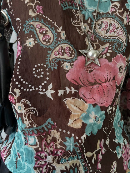 Off shoulder bohemian chic top