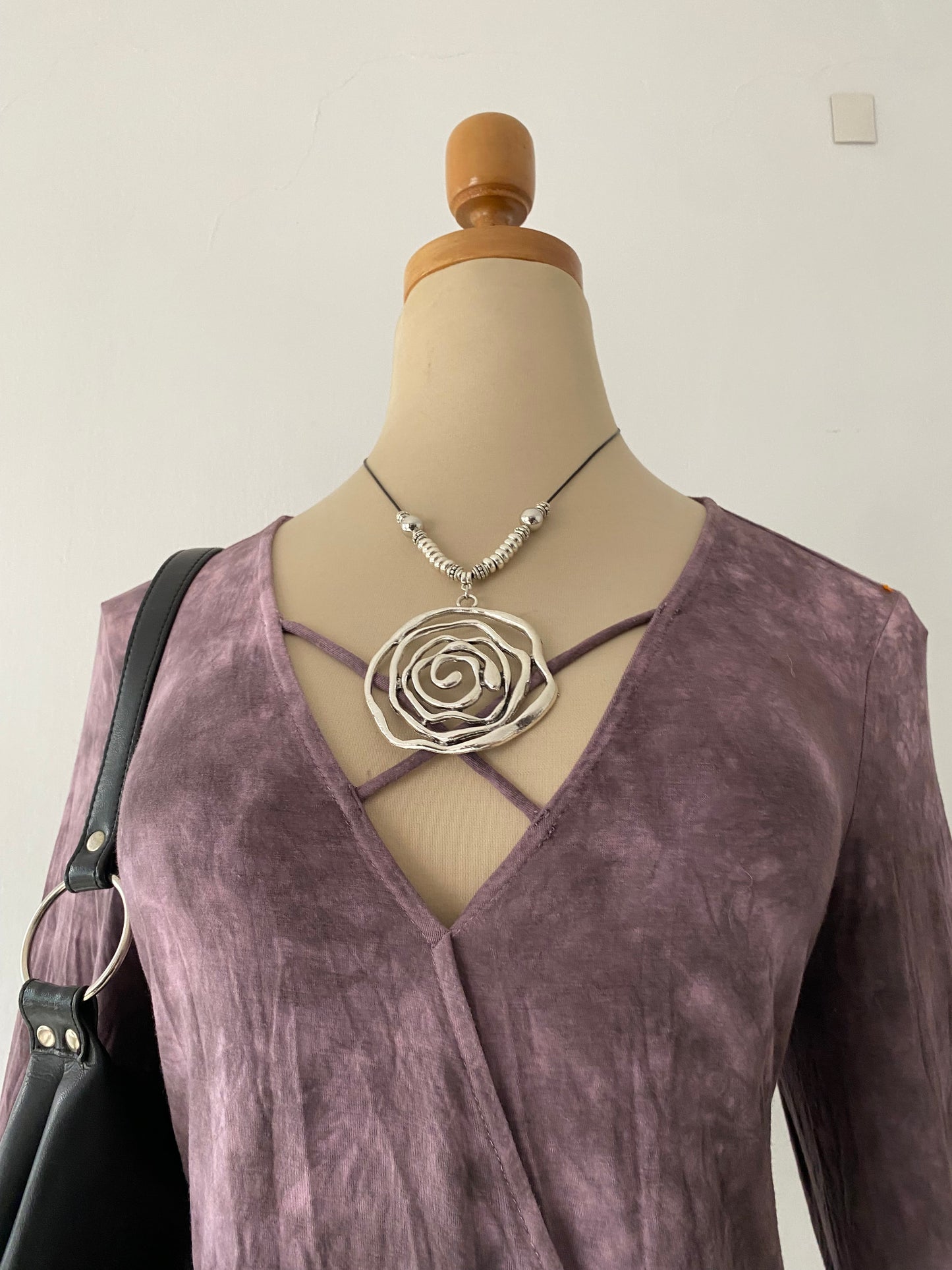 Oversized bell-sleeved top