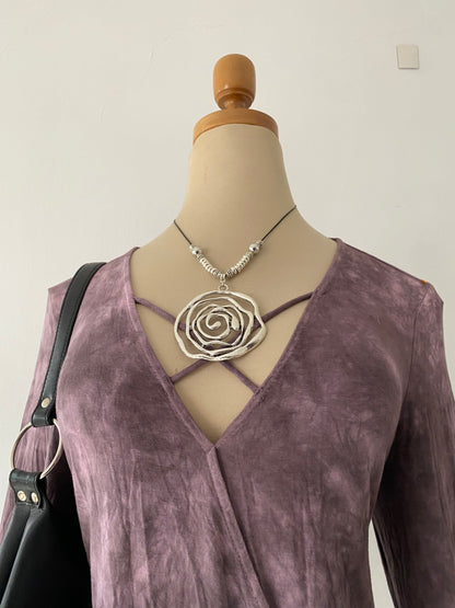 Oversized bell-sleeved top