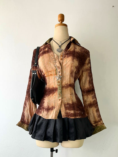 Boho chic blouse-Size:L