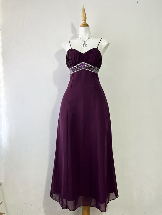 Purple corset dress