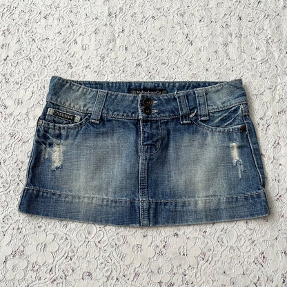 Jean mini skirt