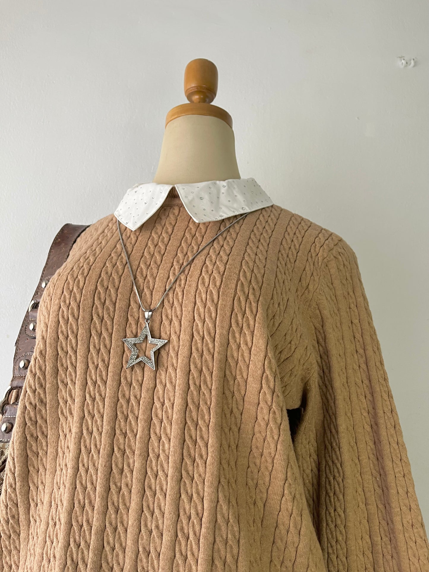 Oversized shirt sweater