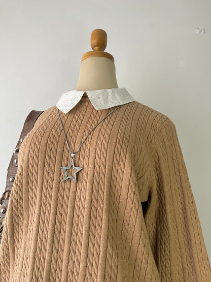 Oversized shirt sweater