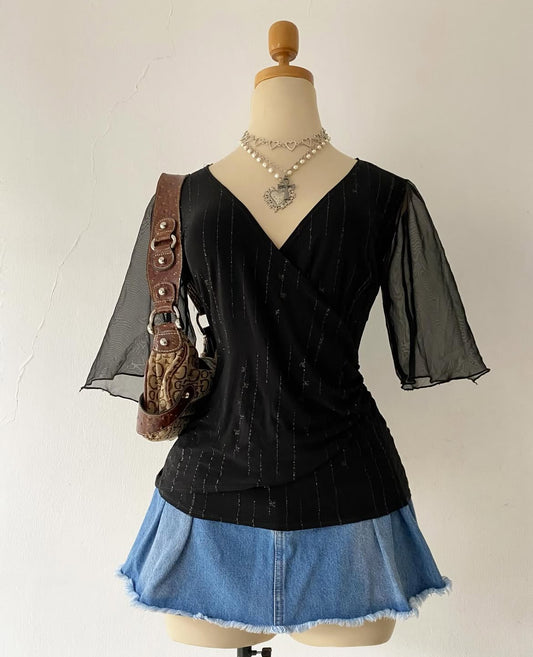 Fairy goth blouse-Size L