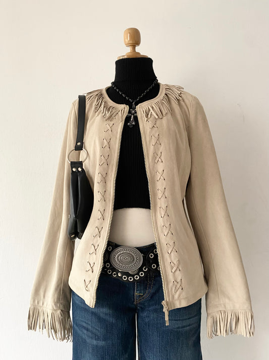 Cow girl beige jacket