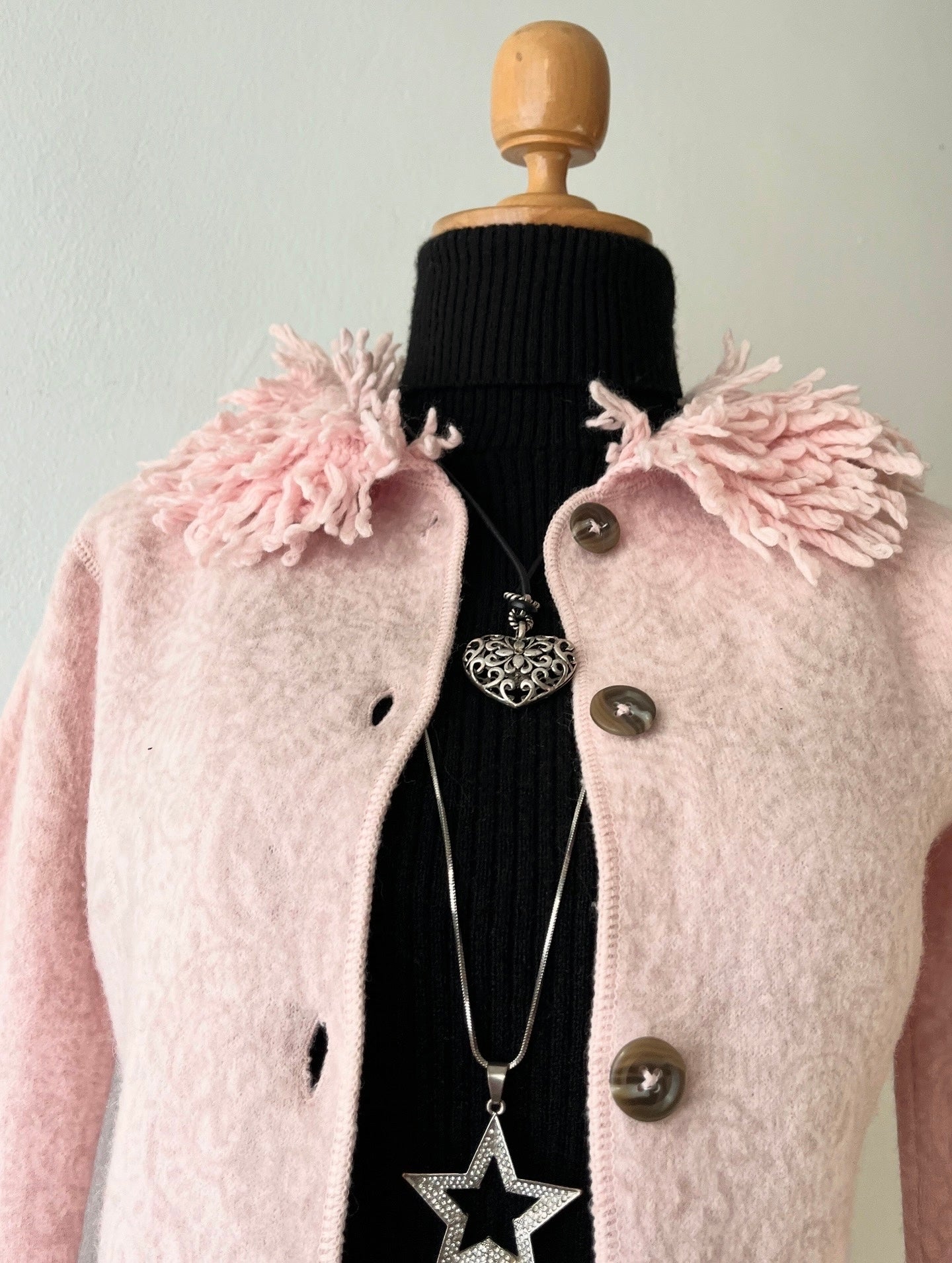 Coquette soft pink jacket