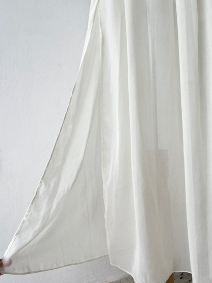 White strapless dress