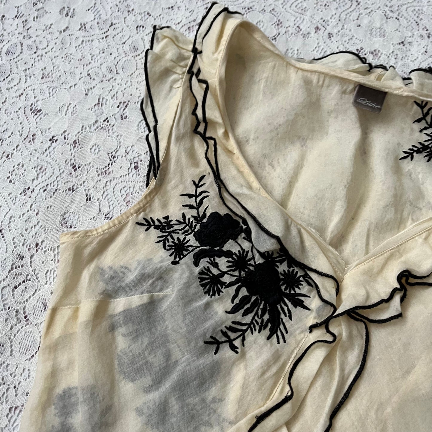 Chiffon coquette top