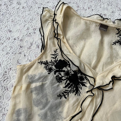 Chiffon coquette top